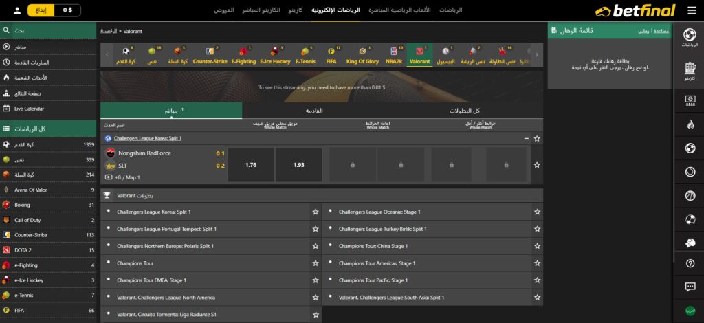 Betfinal esports